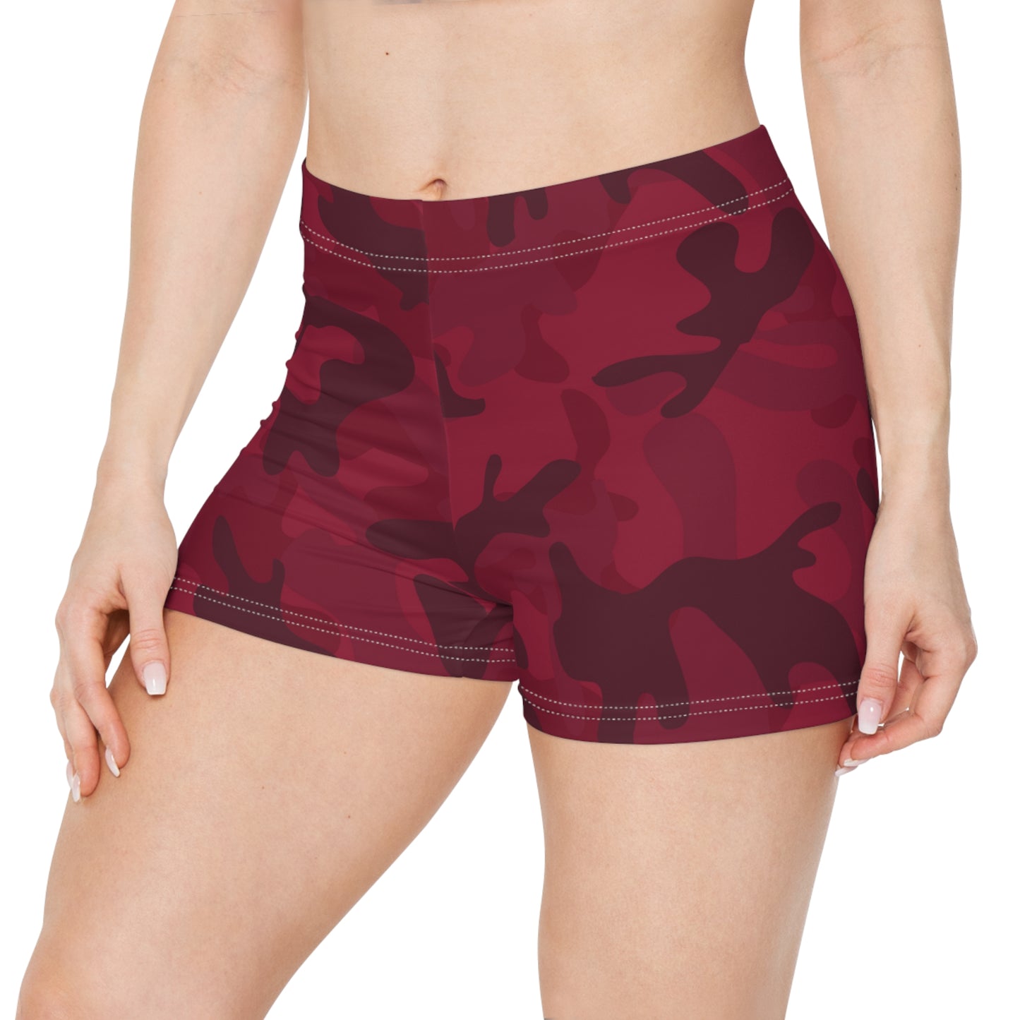Wine Camo Cutie Booty Shorts