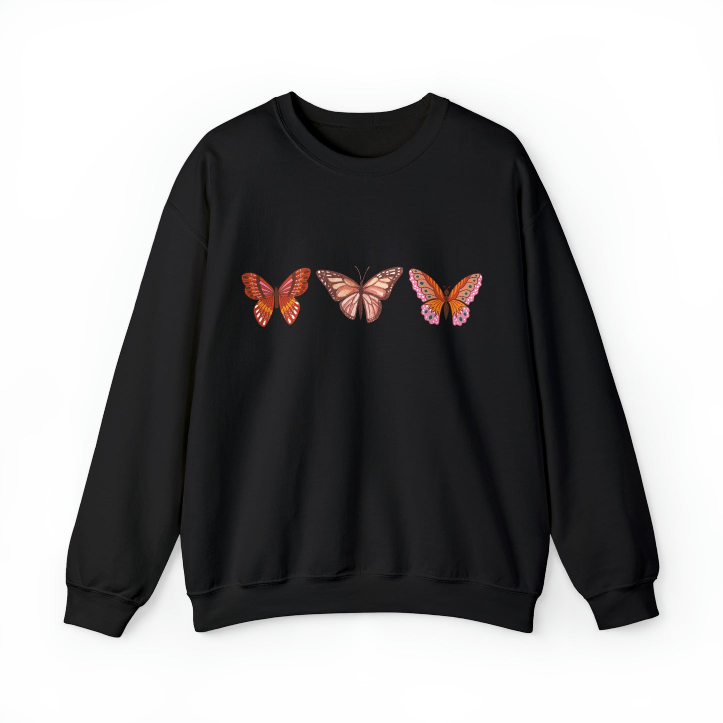 Butterfly Trio, Heavy Blend™ Crewneck Sweatshirt (Available In Other Colors)