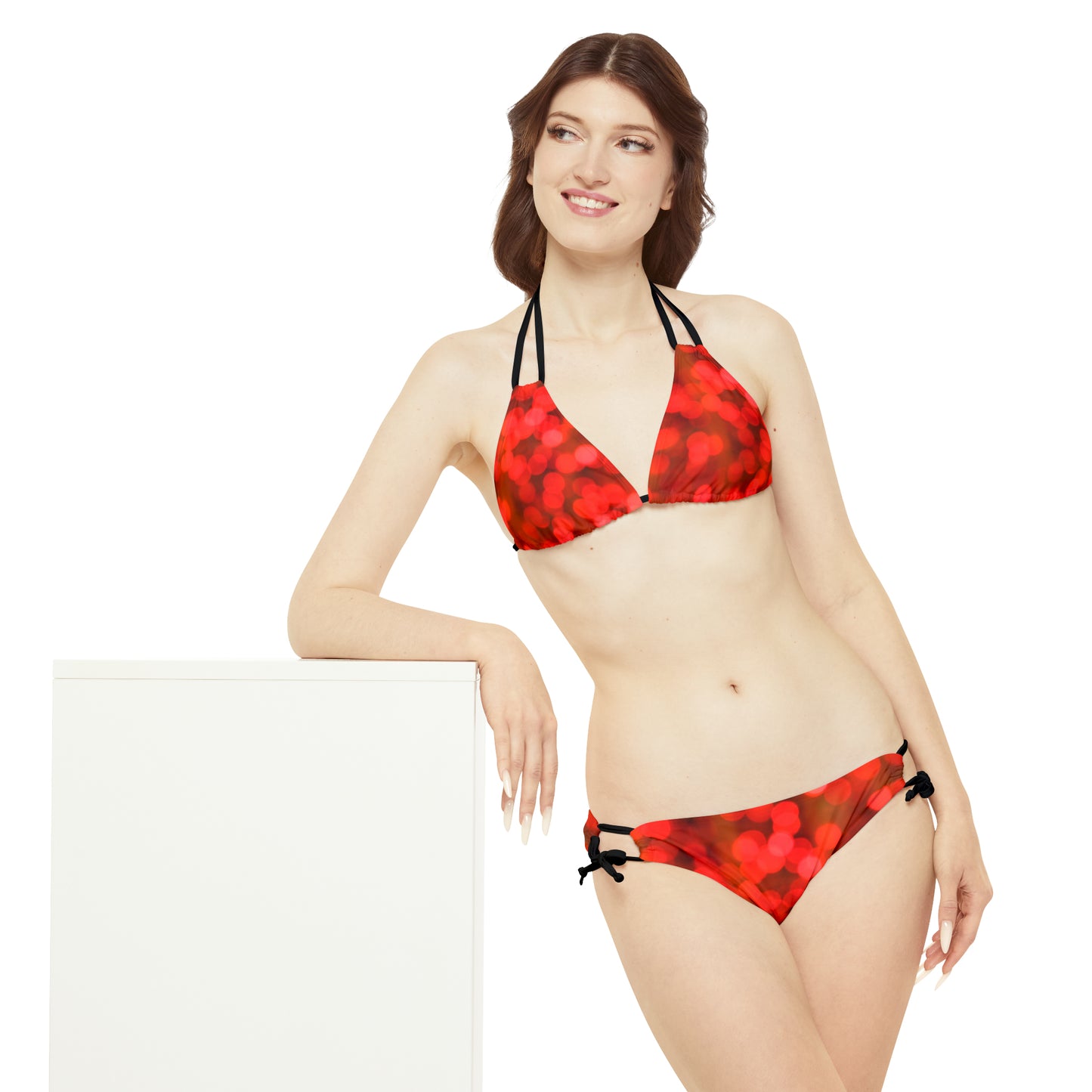 Fire Works Red Two Piece Bikini Set