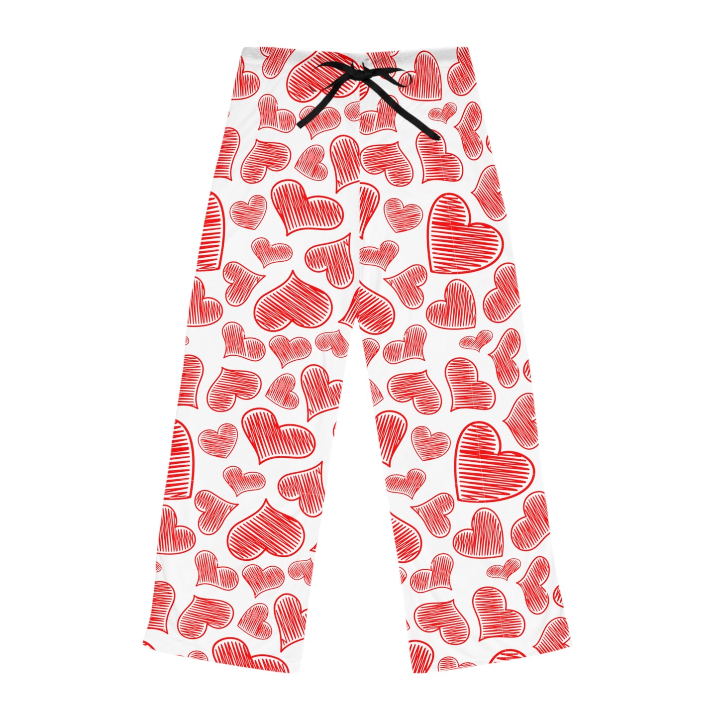 Red Hearts Women's Pajammy Pants In White