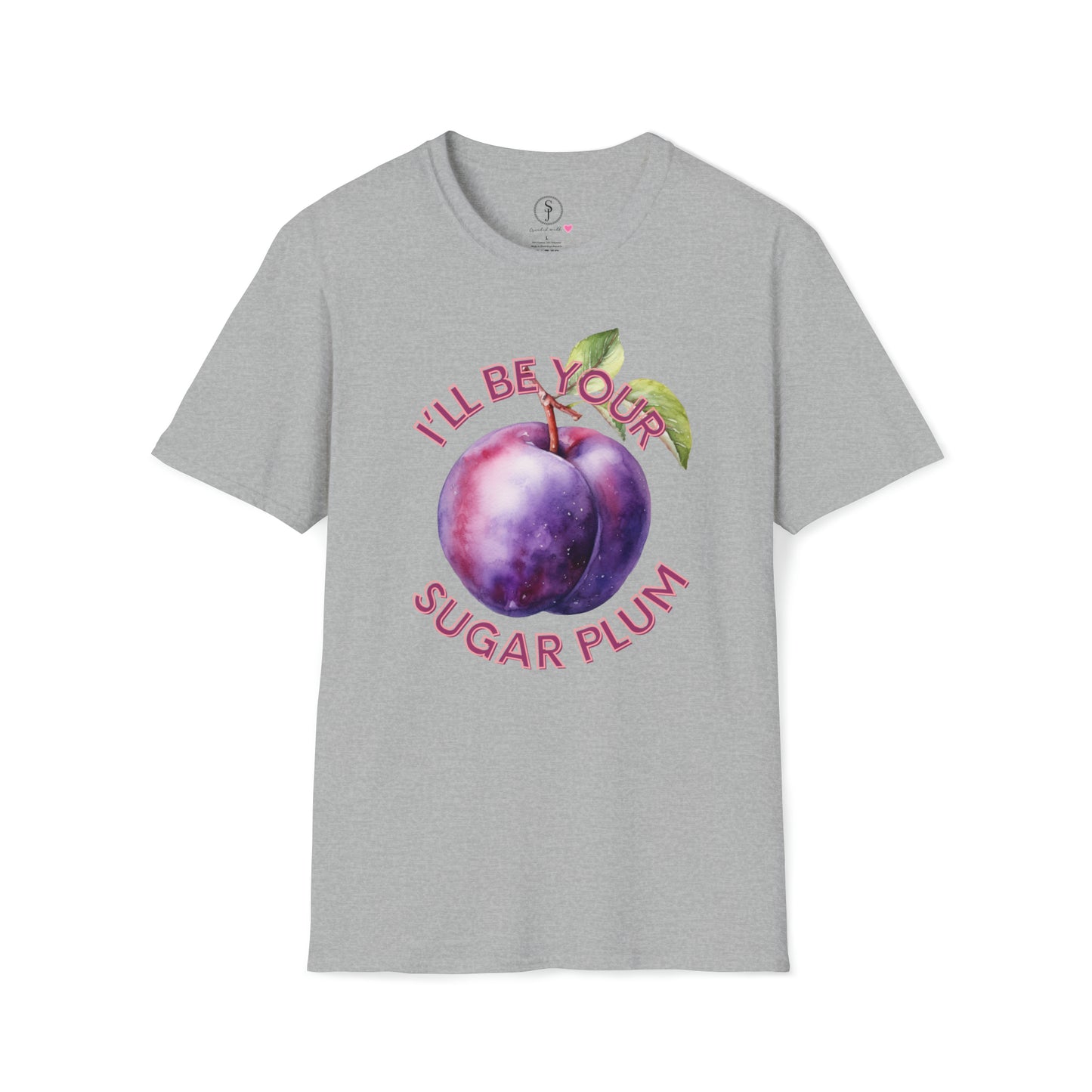 Christmas Vibes, I'll Be Your Sugar Plum T-Shirt (Available In Other Colors) (Sizes Up To 3XL)