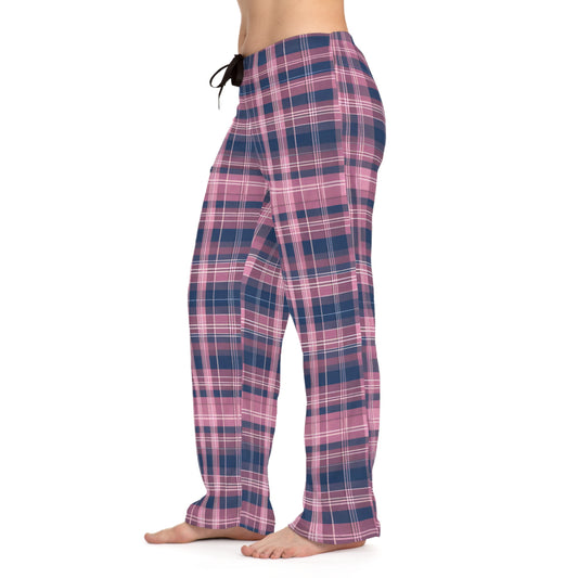 Pink And Blue Plaid Pajammy Lounge Pants