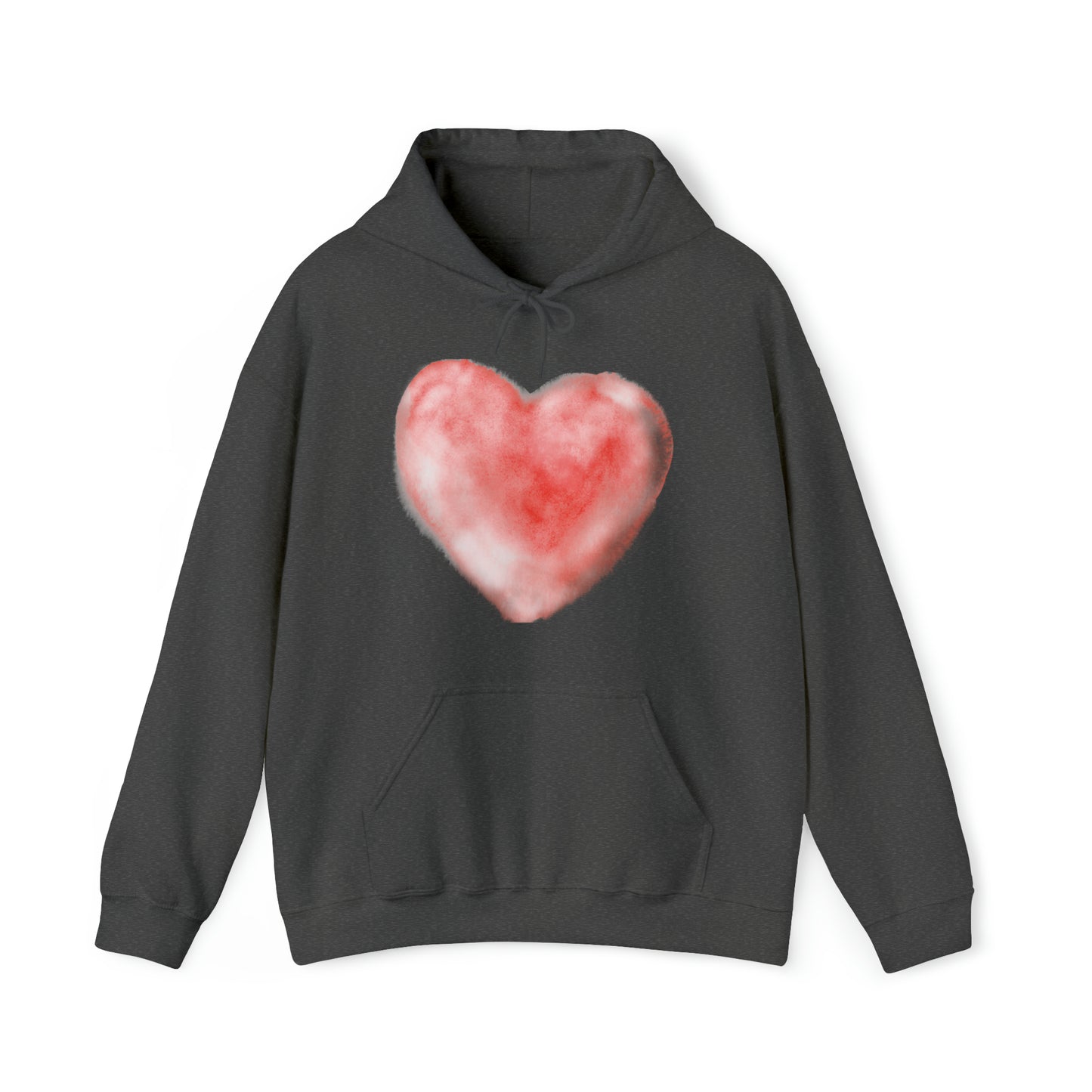 Watercolor Heart, Heavy Blend™ Hooded Sweatshirt (Available In Other Colors)