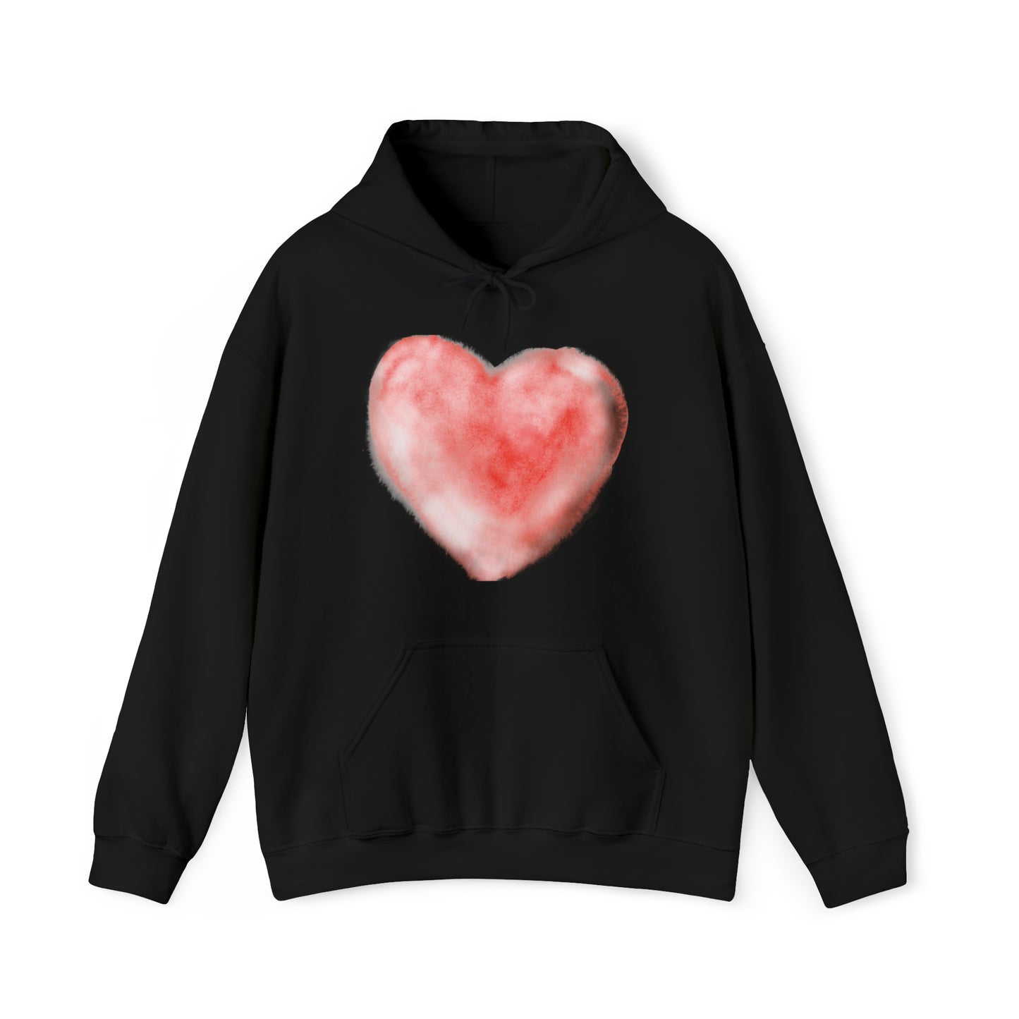 Watercolor Heart, Heavy Blend™ Hooded Sweatshirt (Available In Other Colors)