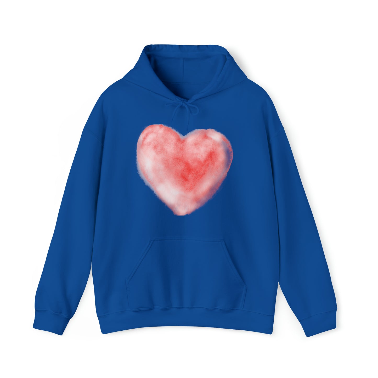 Watercolor Heart, Heavy Blend™ Hooded Sweatshirt (Available In Other Colors)