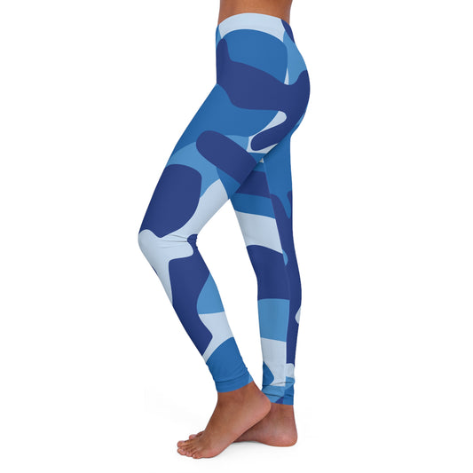 Silky Smooth Blue Camo Leggings