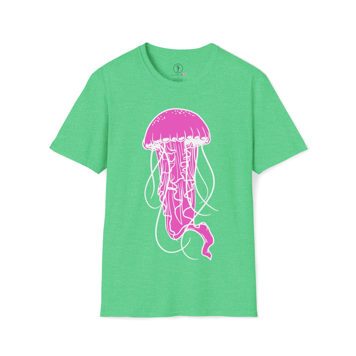 Hot Pink Jellyfish Short Sleeve T-Shirt (Available In Other Colors)