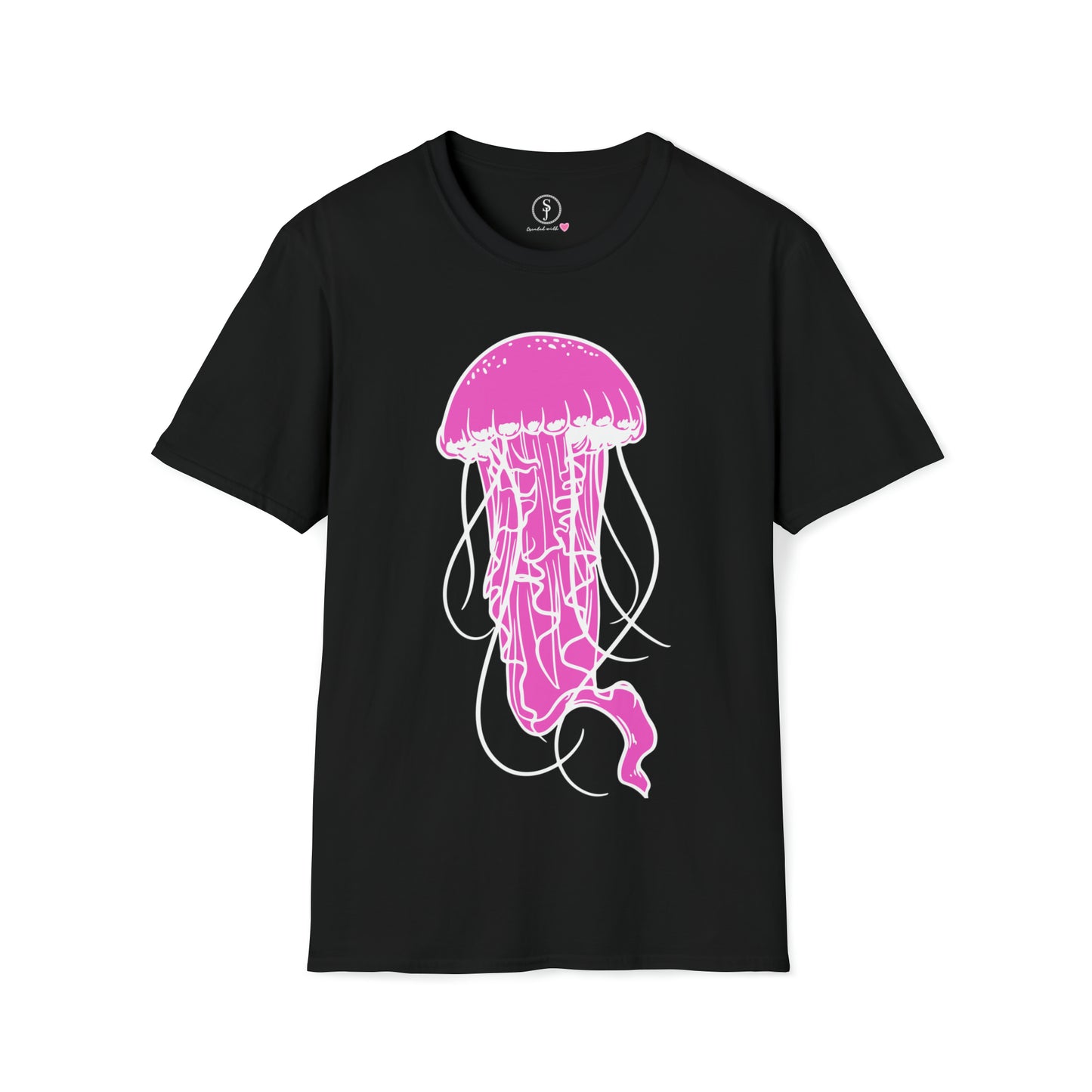 Hot Pink Jellyfish Short Sleeve T-Shirt (Available In Other Colors)