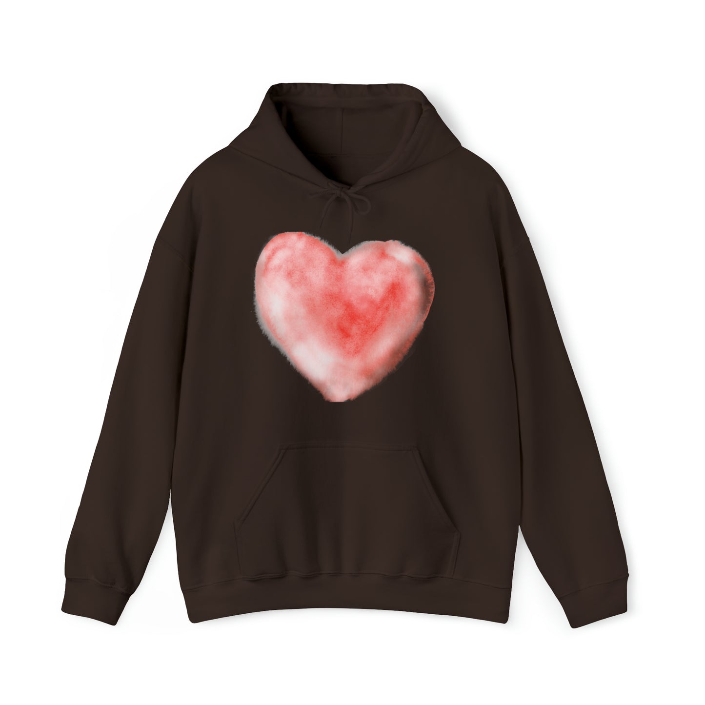 Watercolor Heart, Heavy Blend™ Hooded Sweatshirt (Available In Other Colors)