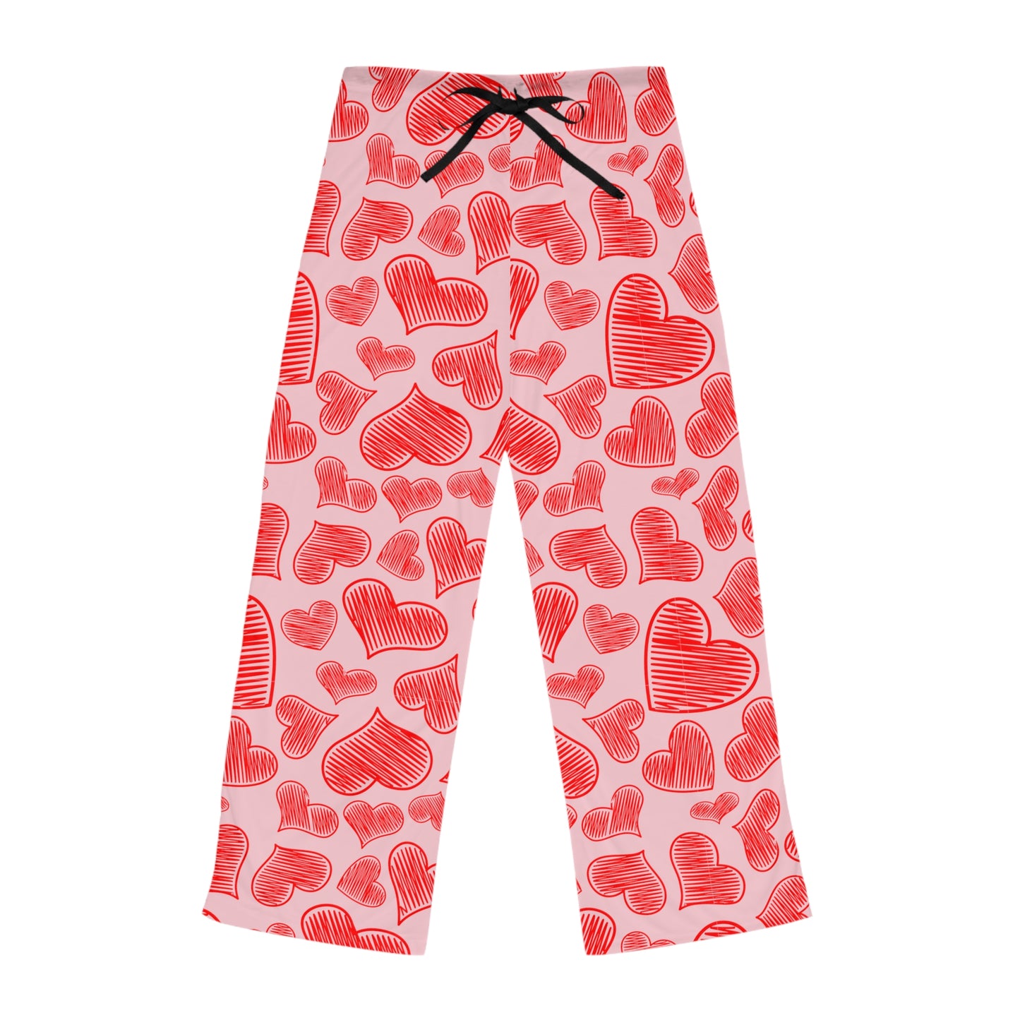 Red Hearts Women's Pajammy Pants In Soft Pink