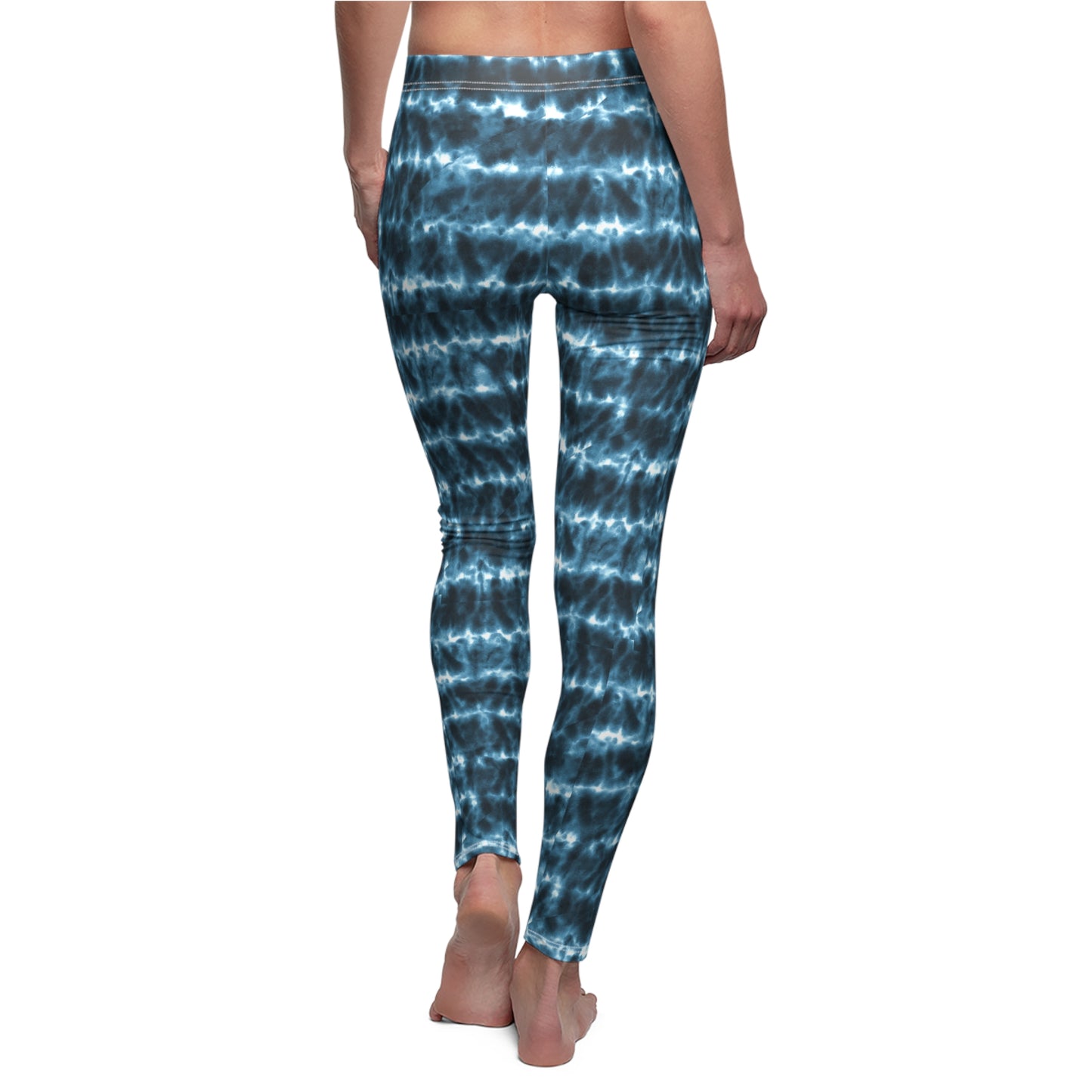 Ocean Tie Dye, Brushed Suede Feel, Full-Length Leggings