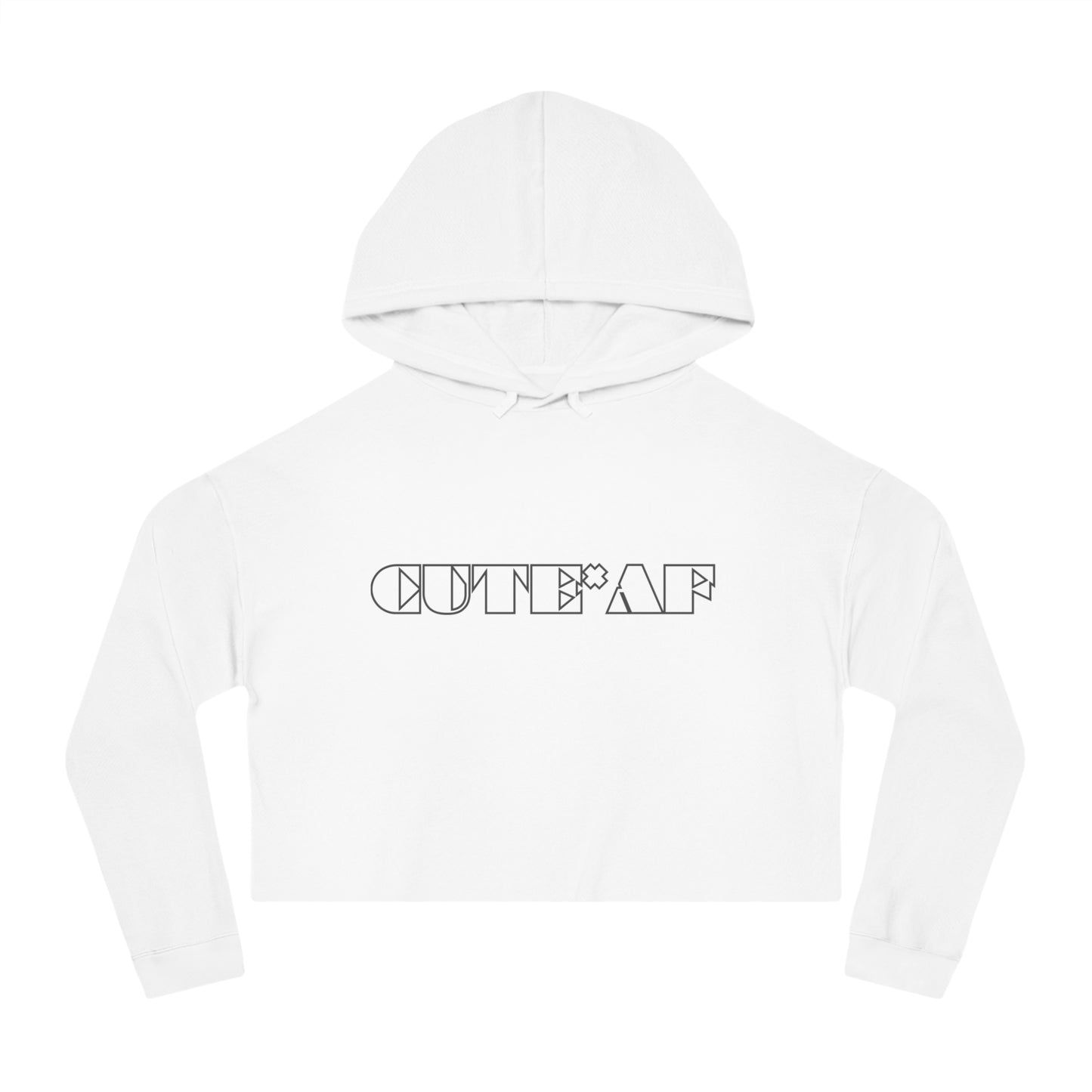Cute*AF Cropped Hoodie (Available In Other Colors Including Camo)