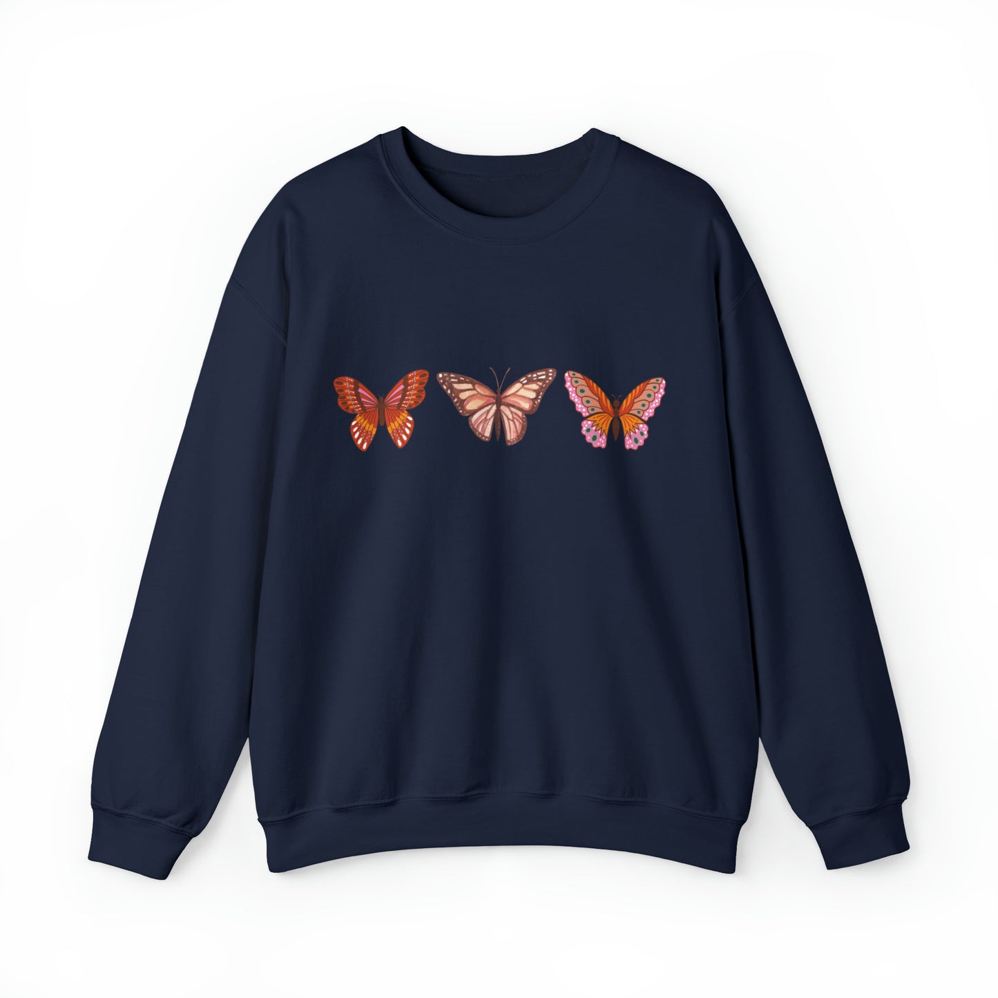 Butterfly Trio, Heavy Blend™ Crewneck Sweatshirt (Available In Other Colors)