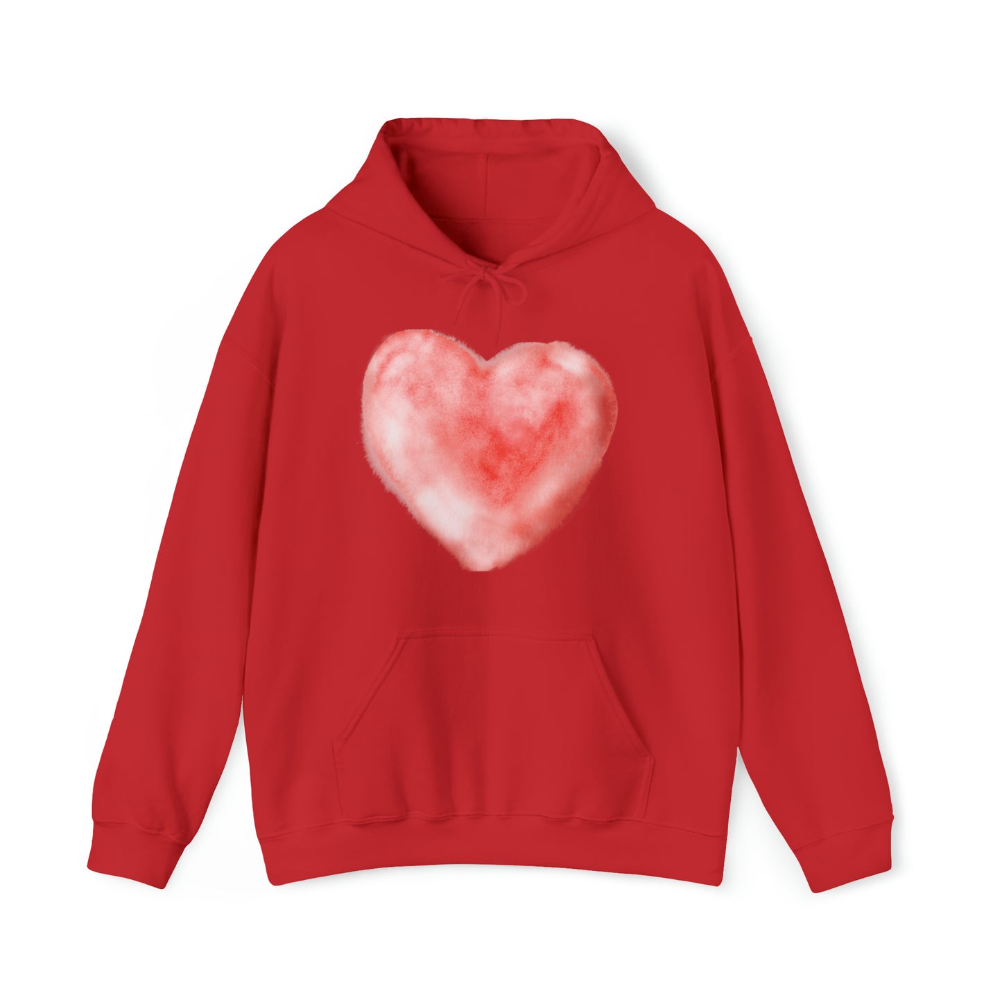 Watercolor Heart, Heavy Blend™ Hooded Sweatshirt (Available In Other Colors)