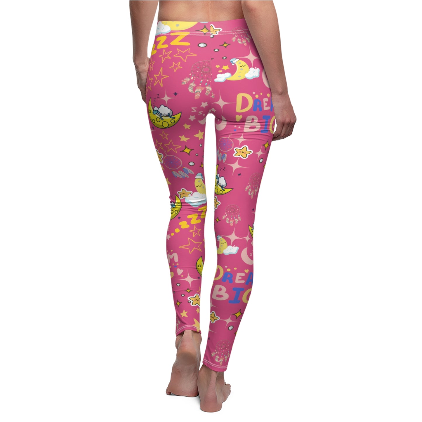 Dream Big, Nighty Night, Full-Length Leggings In Black
