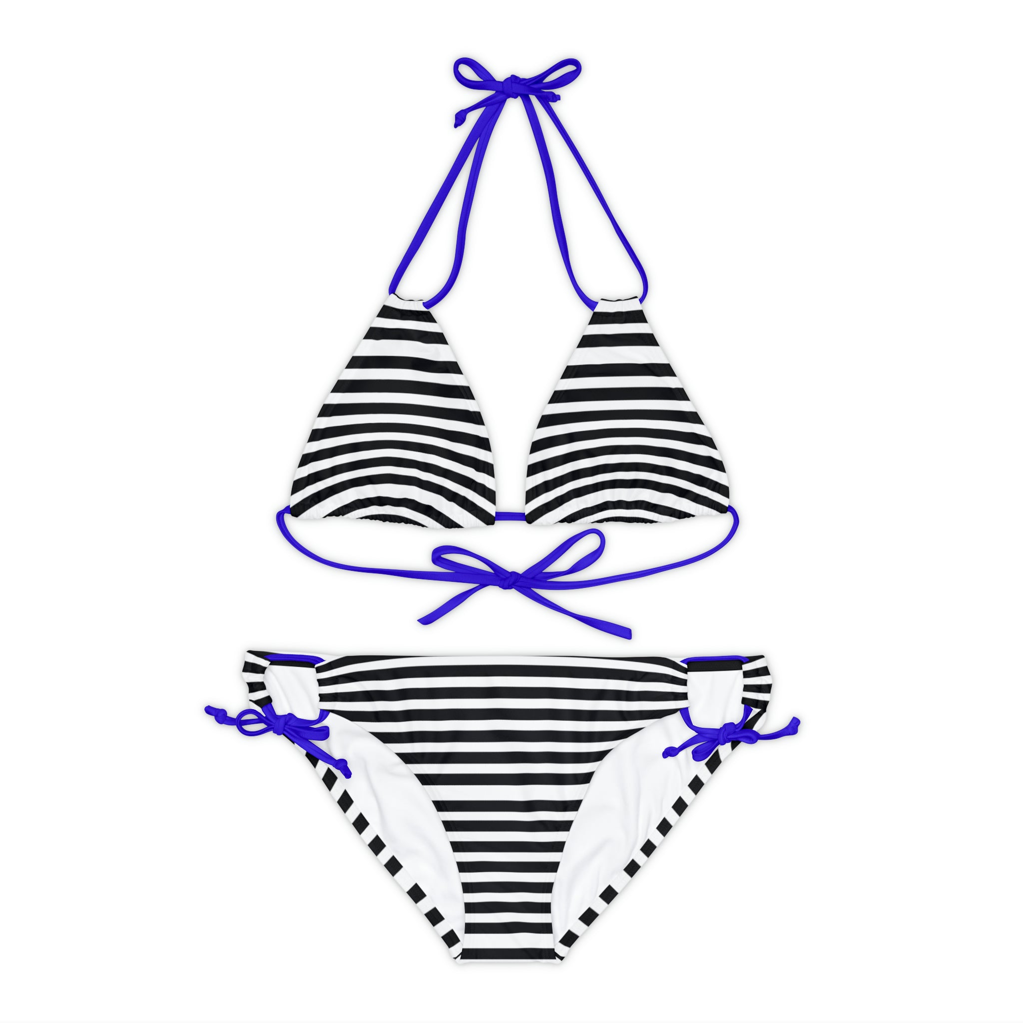 Black Stripe Two Piece Bikini Set Sterling Jax 3375