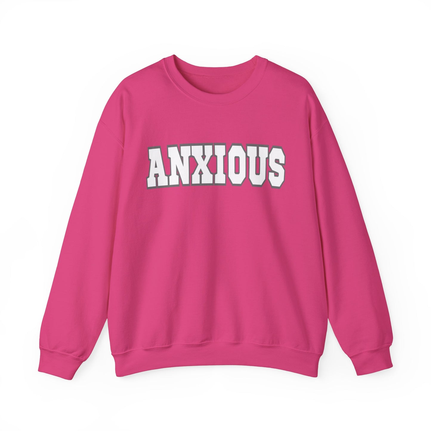 ANXIOUS, Heavy Blend™ Crewneck Sweatshirt (Available In Other Colors)
