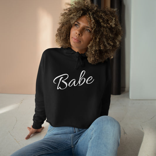 Babe Cropped Hoodie (Available In Other Colors)