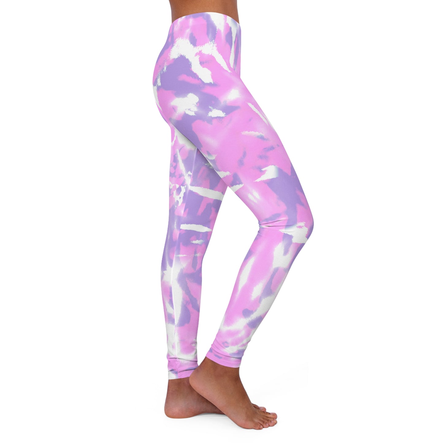 Silky Smooth Purple & Pink Graphic Leggings