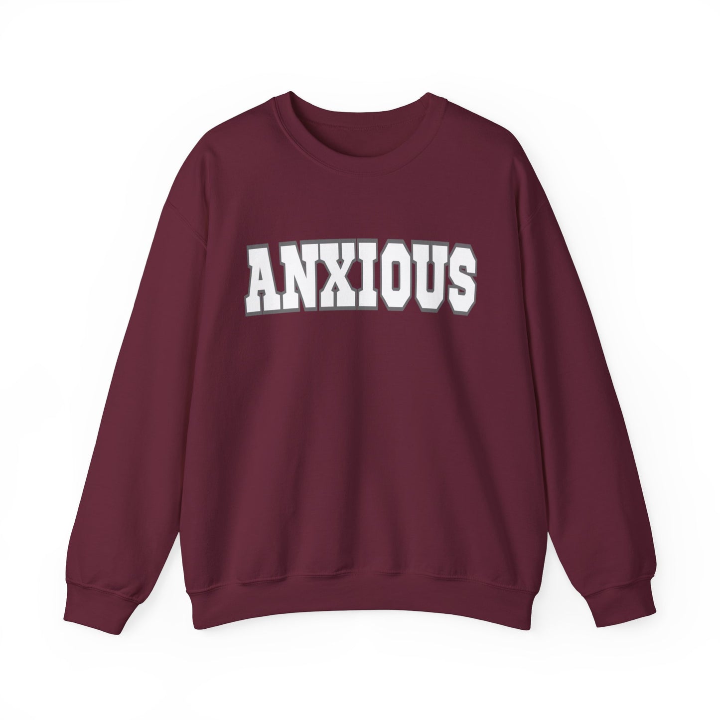 ANXIOUS, Heavy Blend™ Crewneck Sweatshirt (Available In Other Colors)
