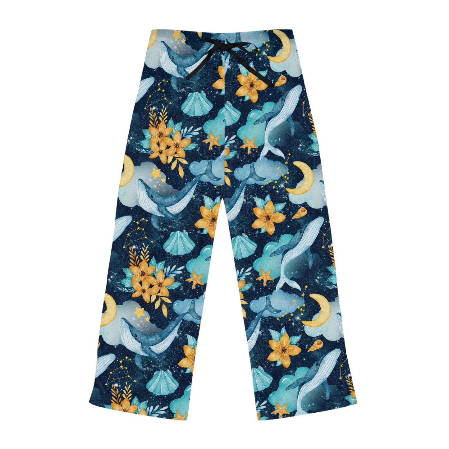 Whale Fantasy Women's Pajammy Pants In Blue