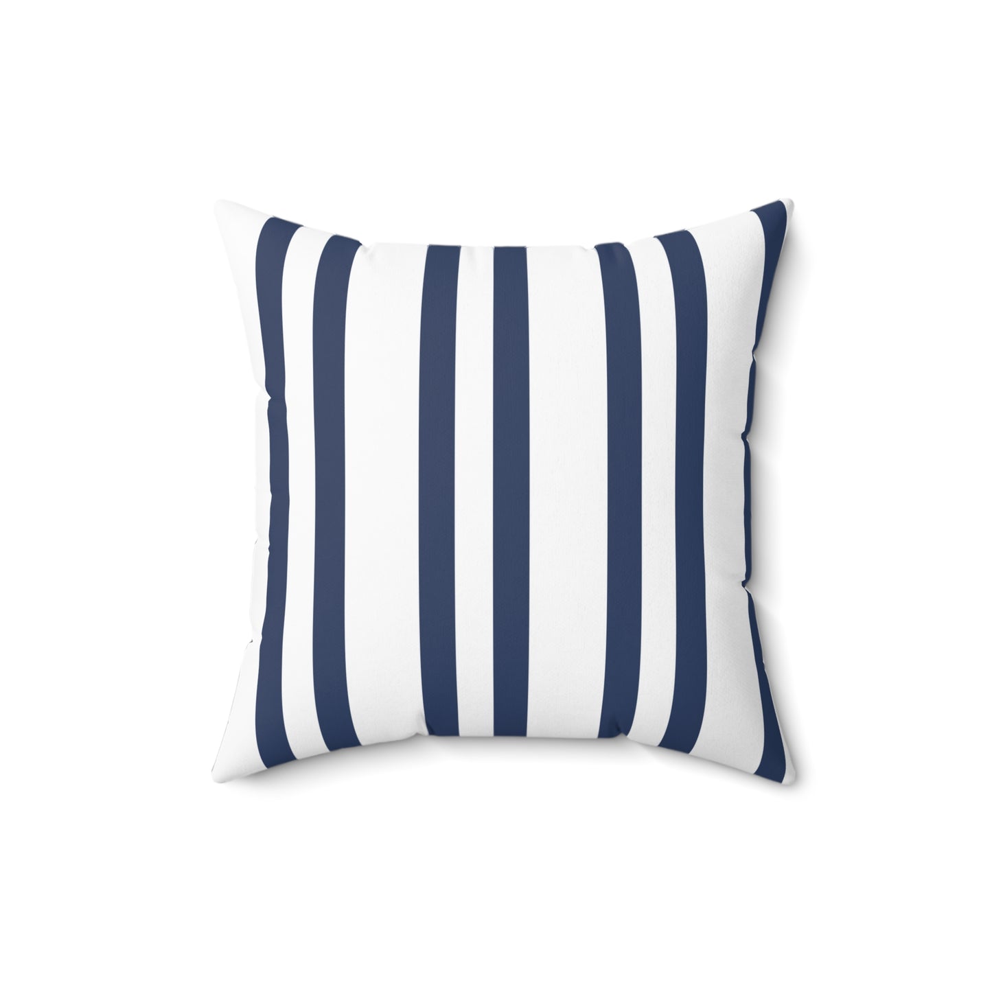 Blue And White Broad Stripe Decorative Throw Pillow