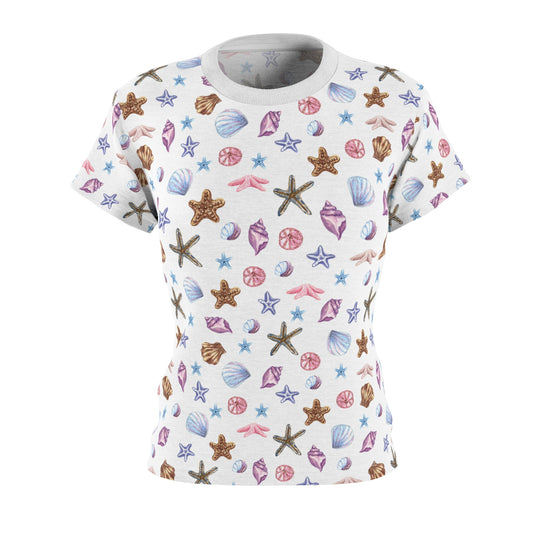 Perfect Tee Seashells Women's Classic Short Sleeve T-Shirt