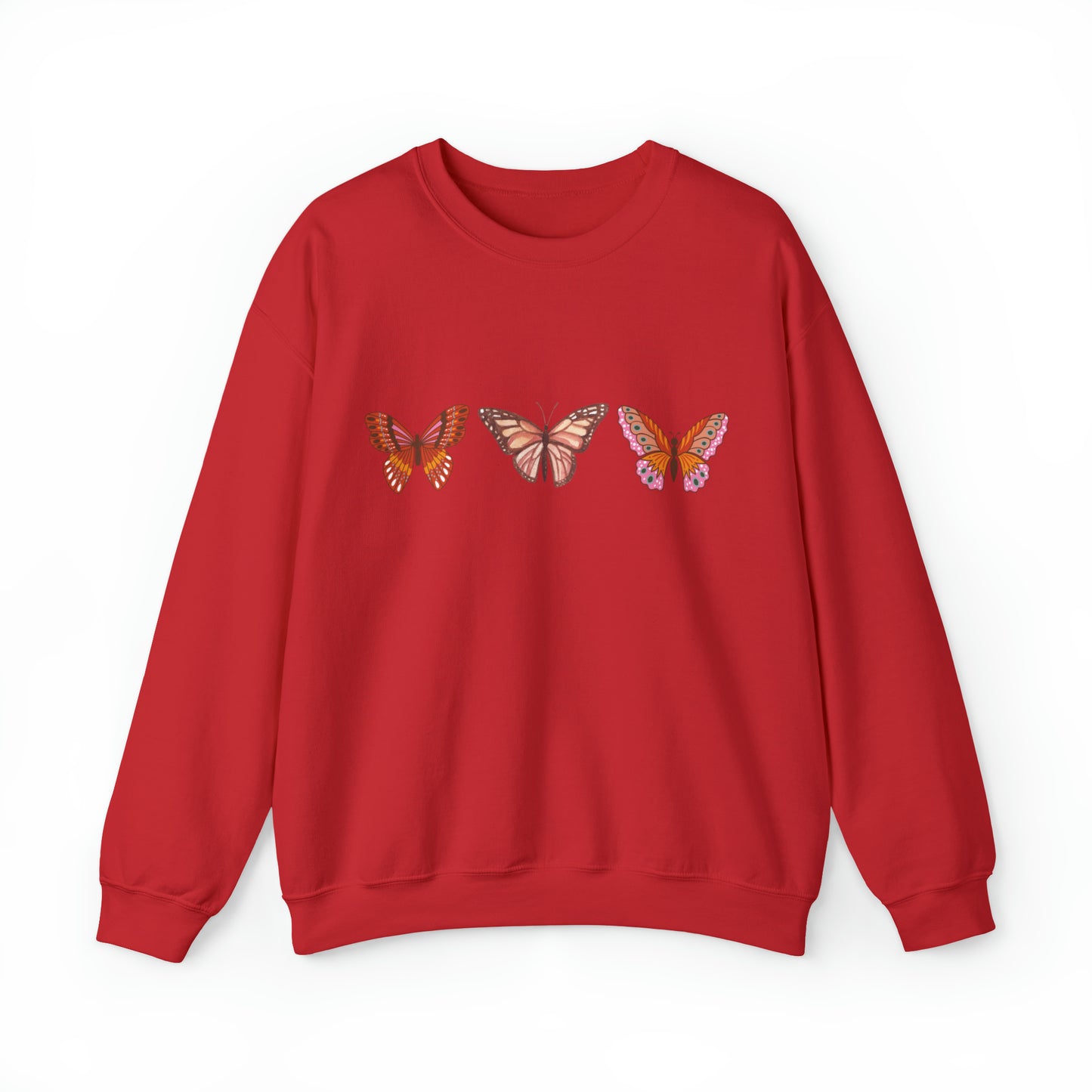 Butterfly Trio, Heavy Blend™ Crewneck Sweatshirt (Available In Other Colors)