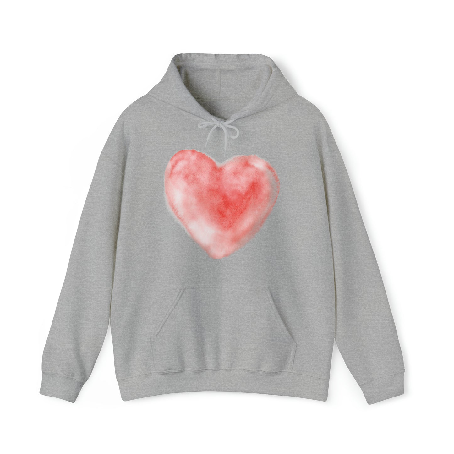 Watercolor Heart, Heavy Blend™ Hooded Sweatshirt (Available In Other Colors)