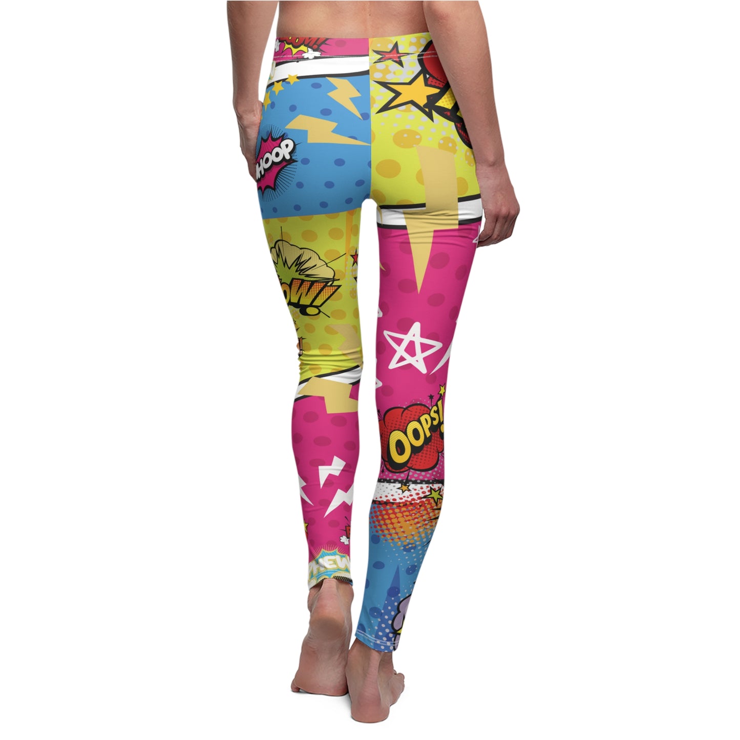 Superhero, Comic-Style, Women's Full-Length Leggings