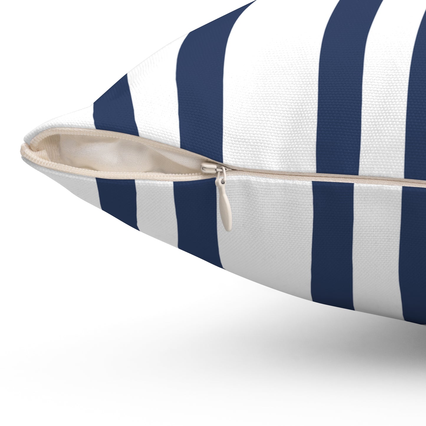 Blue And White Broad Stripe Decorative Throw Pillow