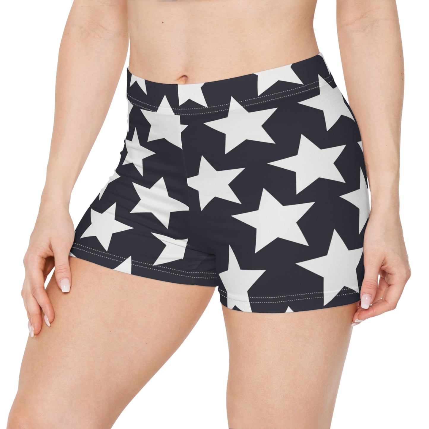 Star Booty Shorts In Navy Blue