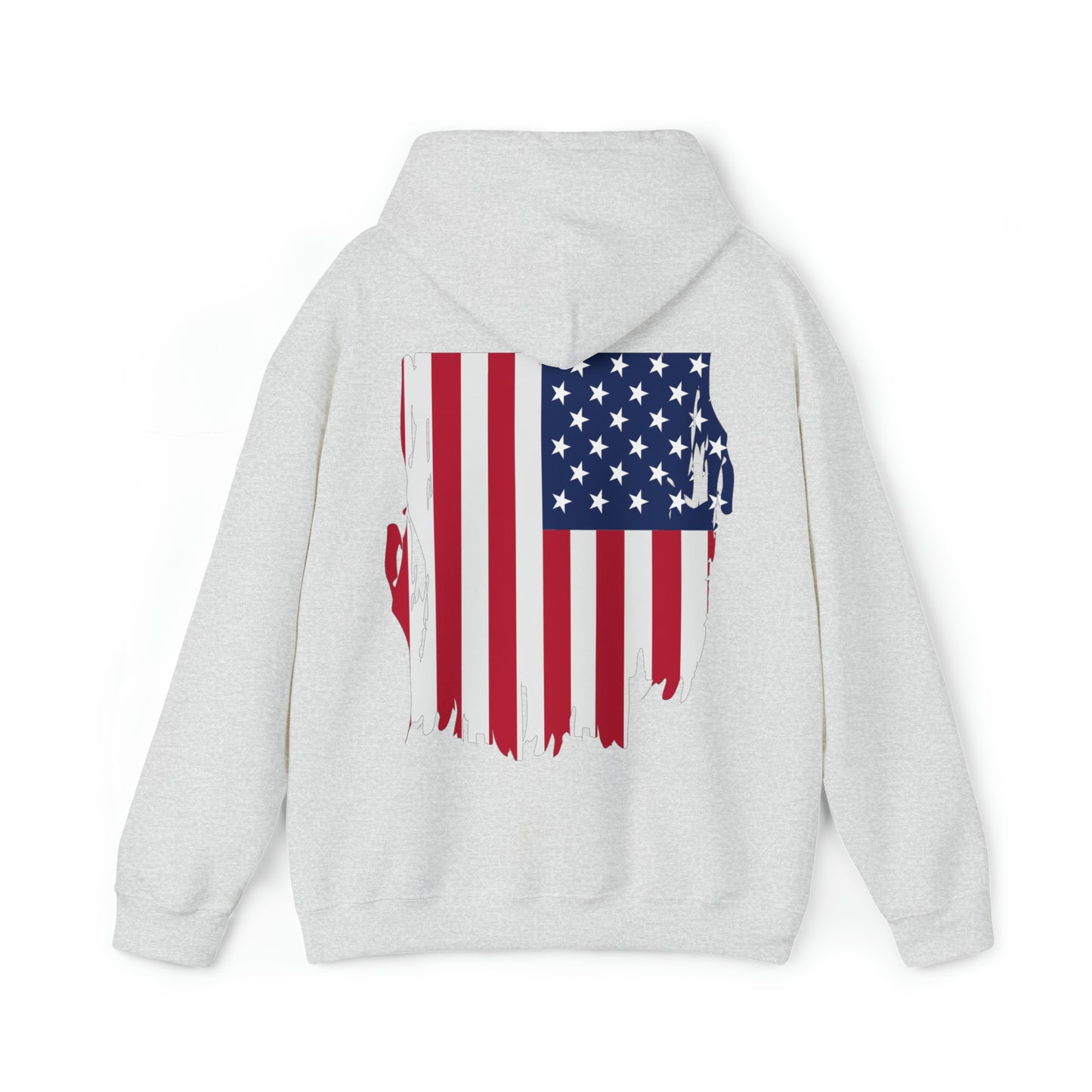 Worn American Flag, Heavy Blend™ Hooded Sweatshirt