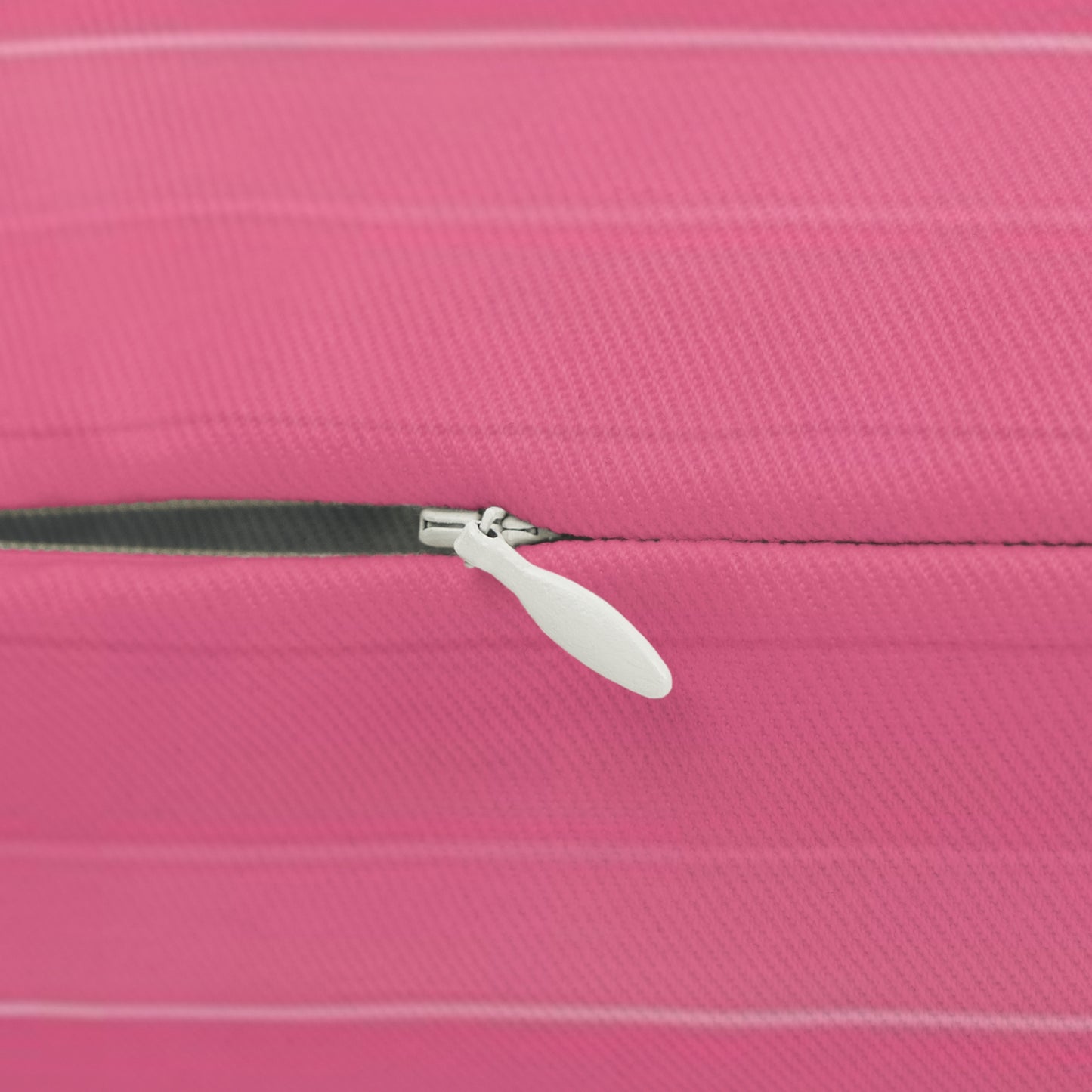 Red, Pink, And White Striped Lumbar Pillow