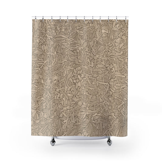 Modern Mosaic Sand Shower Curtain