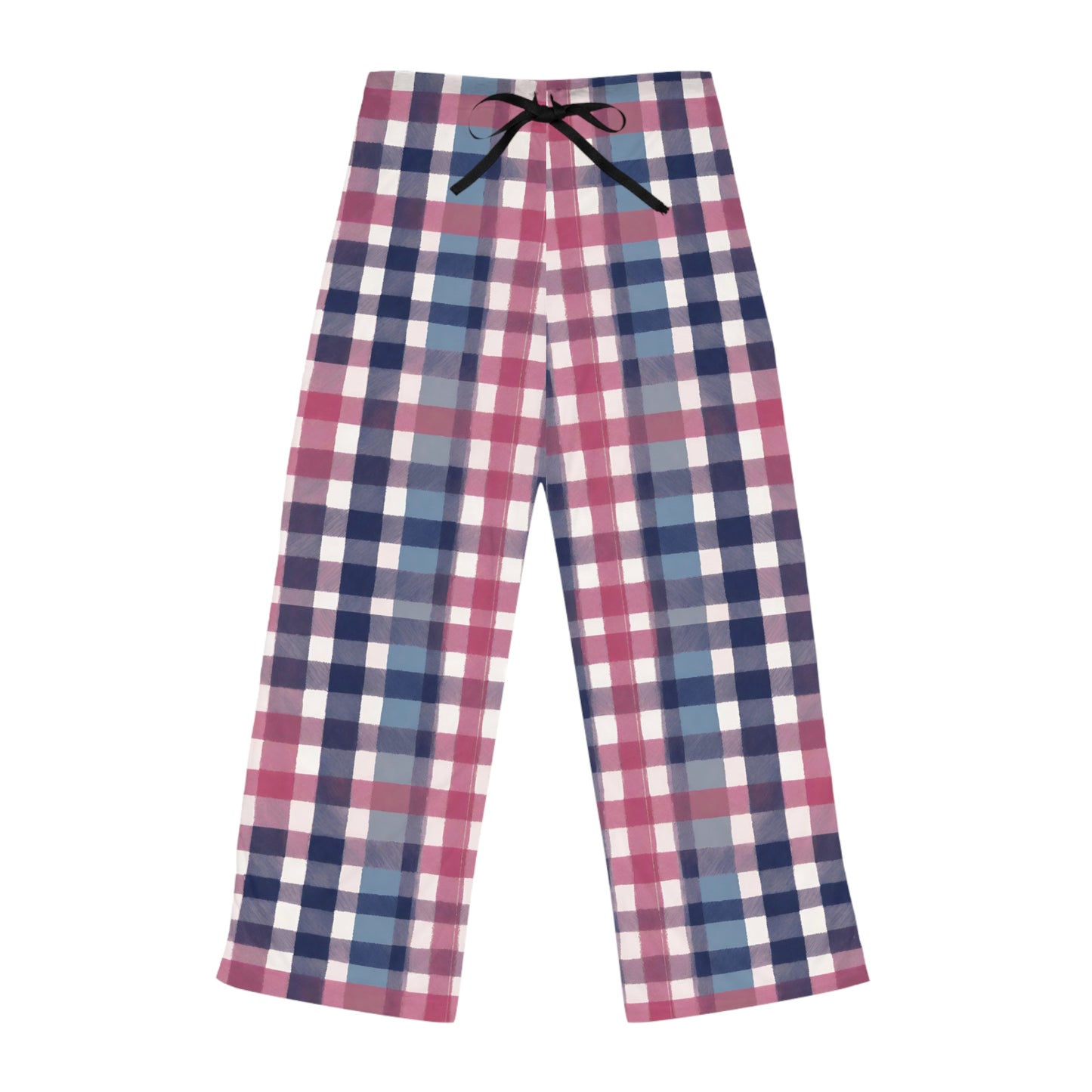 Pink, White, And Blue Plaid Pajammy Lounge Pants