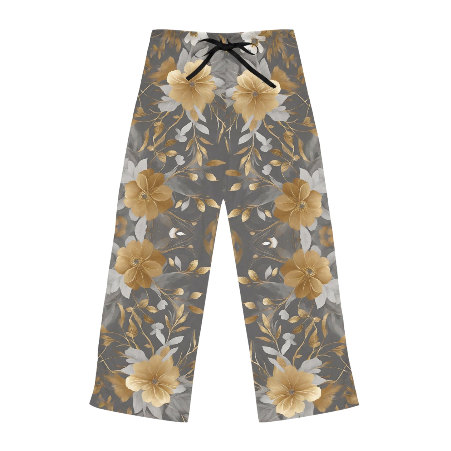 Grey & Gold Floral Pajammy Lounge Pants