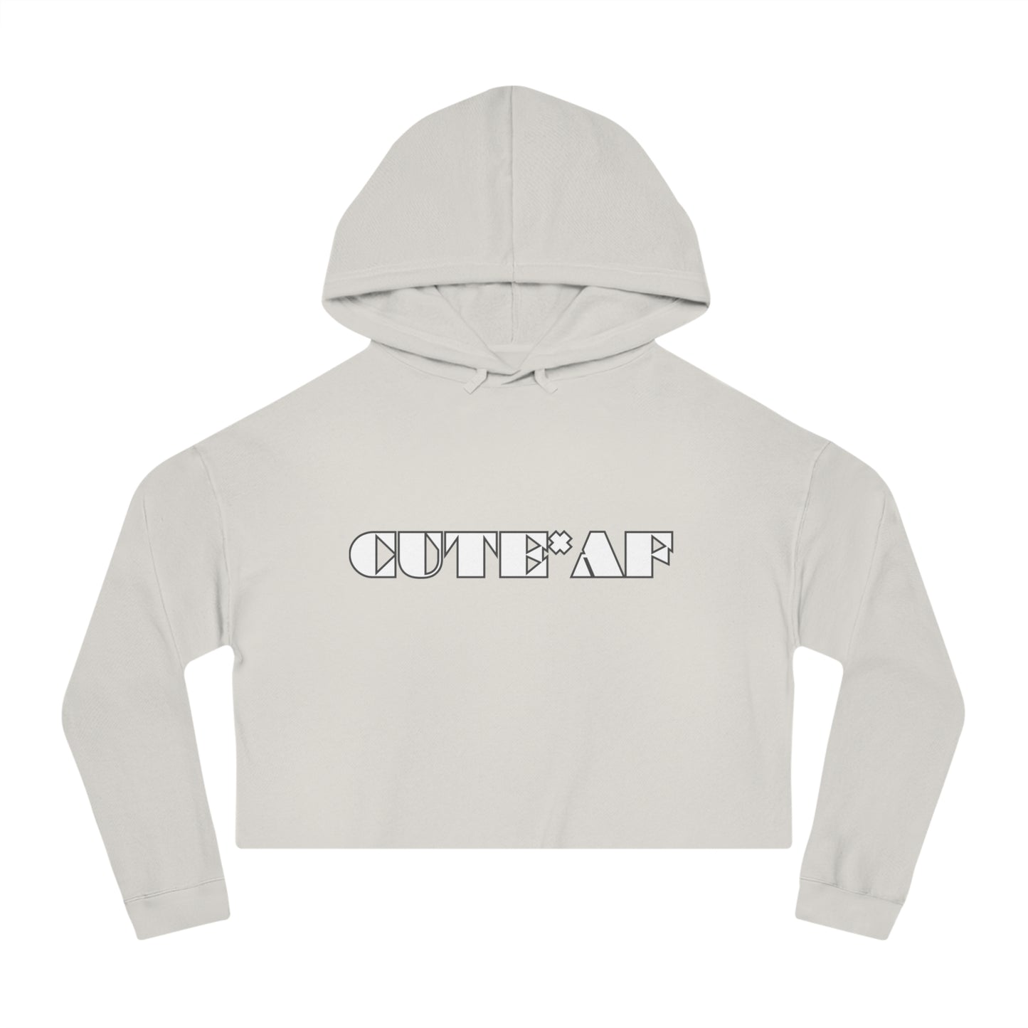 Cute*AF Cropped Hoodie (Available In Other Colors Including Camo)