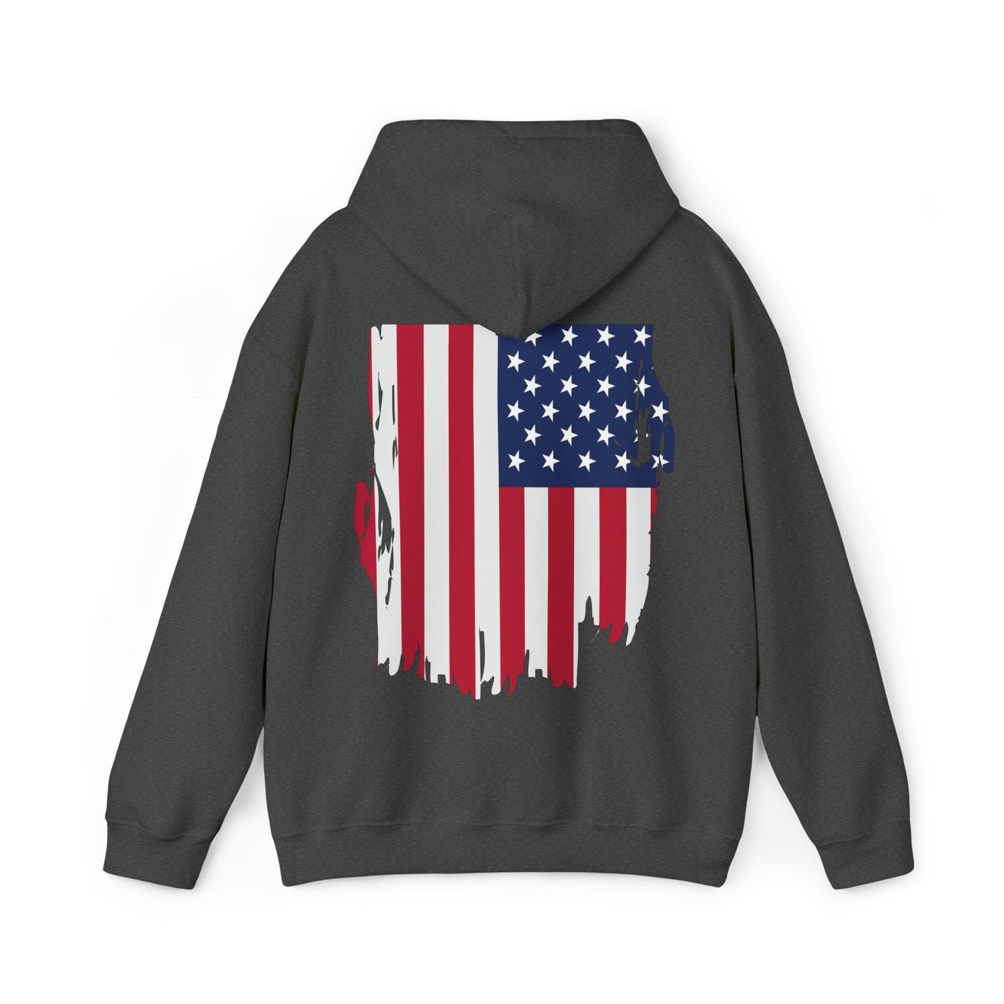 Worn American Flag, Heavy Blend™ Hooded Sweatshirt