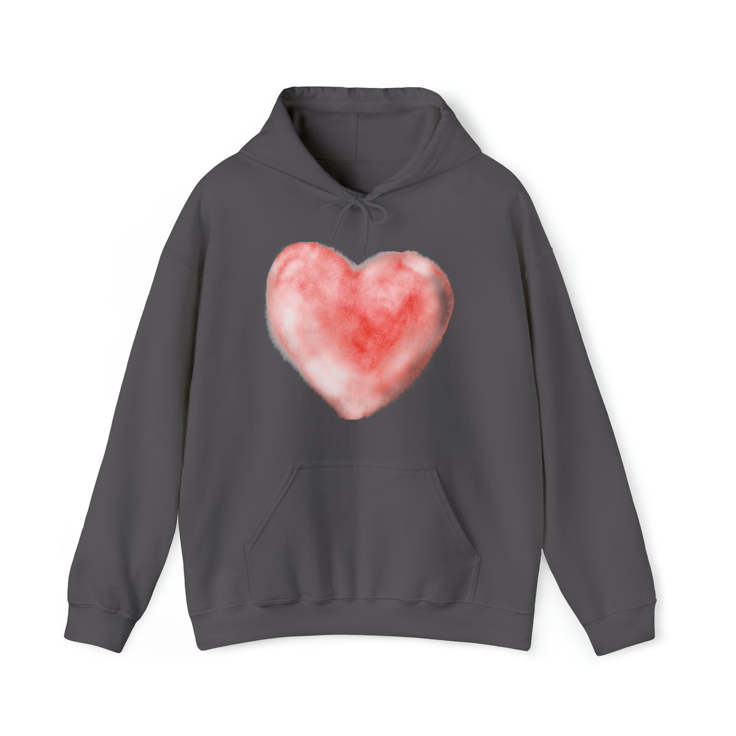Watercolor Heart, Heavy Blend™ Hooded Sweatshirt (Available In Other Colors)