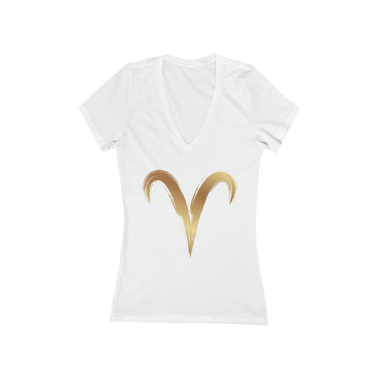 Aries Deep V-Neck Tee