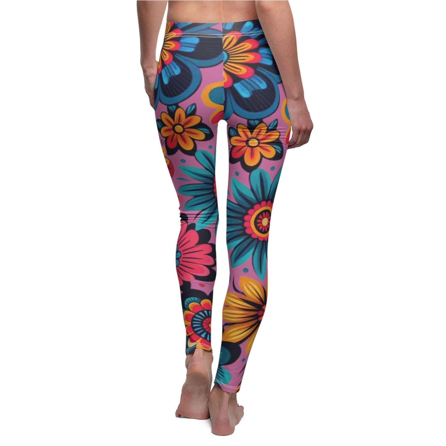 Bright & Bold Floral Women's Full-Length Leggings