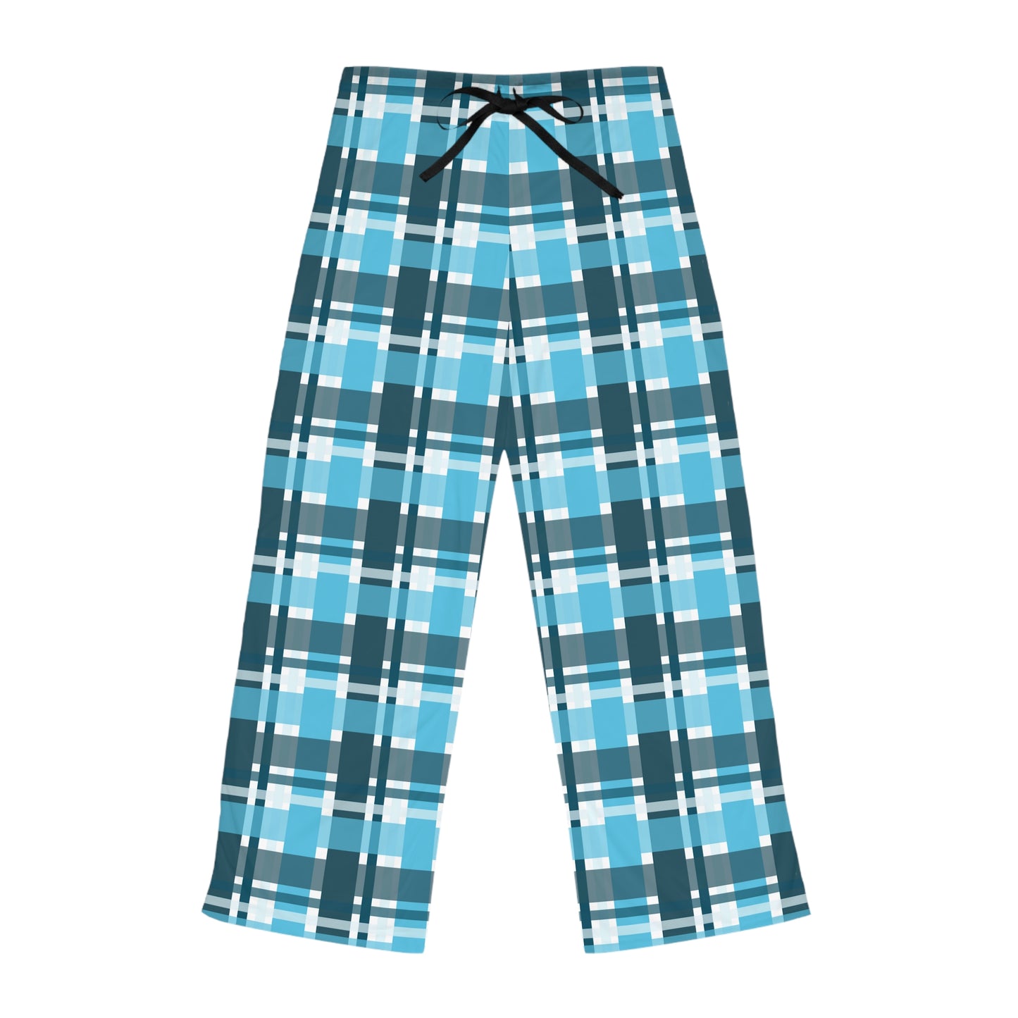 Blue & White Plaid Women's Pajammy Pants