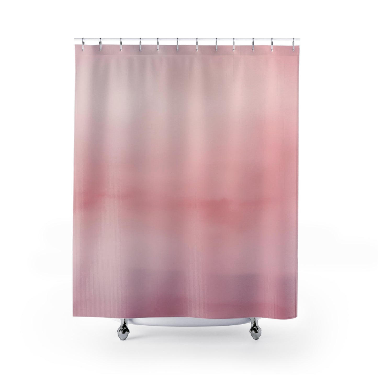 Muted Tones Of Pink Watercolor Ombre Shower Curtain