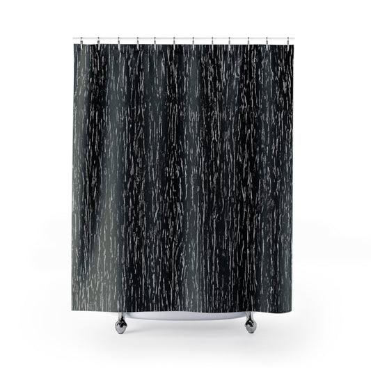 Modern Black And White Shower Curtain