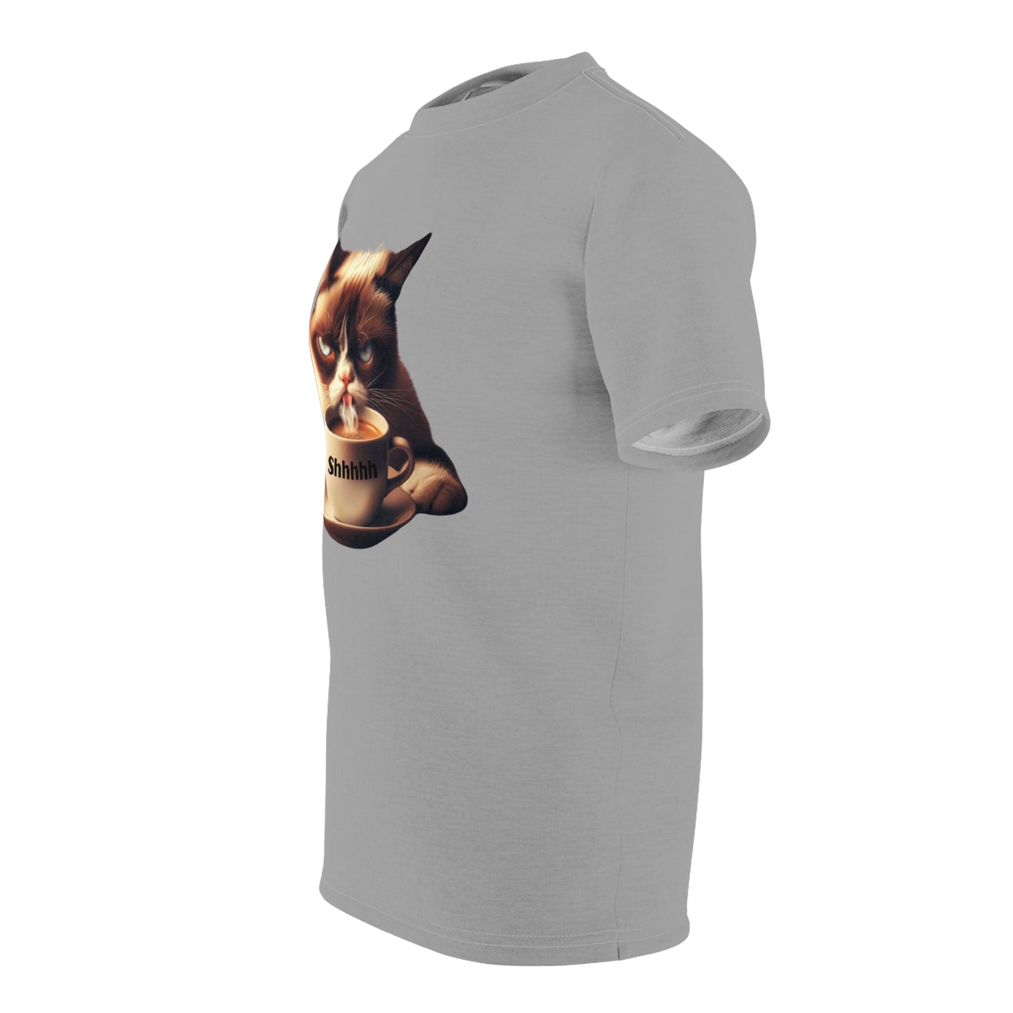 Shhhhh Cat Lover Unisex Longer Body Short Sleeve T-shirt