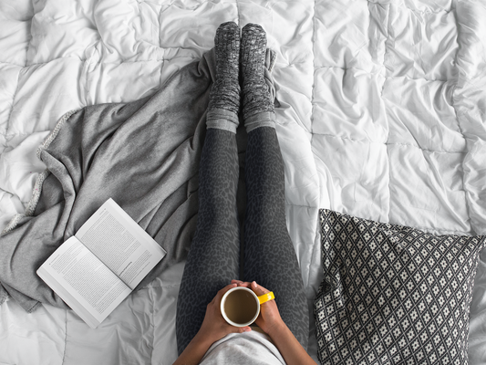 Black Leopard Print, Full-Length Leggings