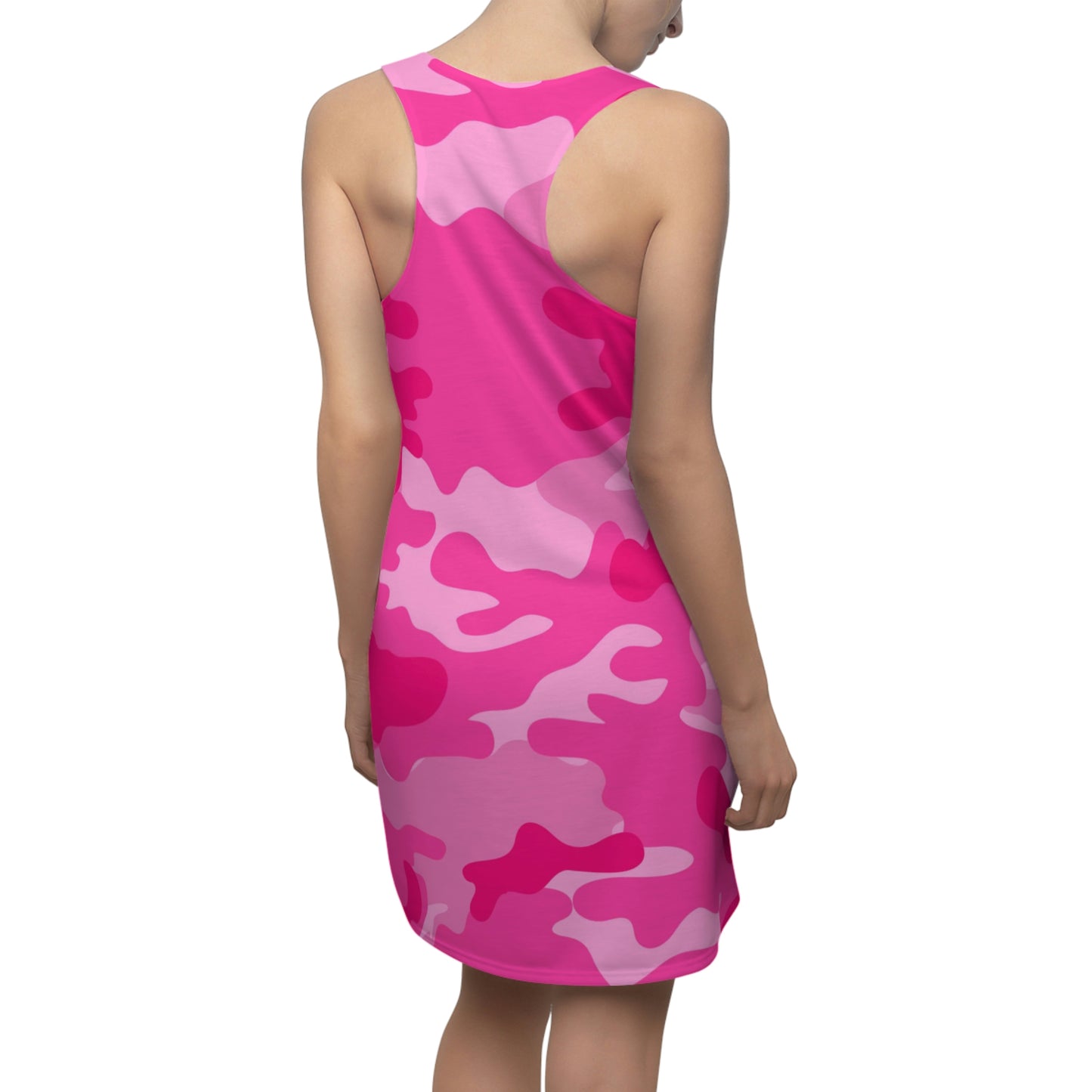 Hot Pink Camo Racerback Dress