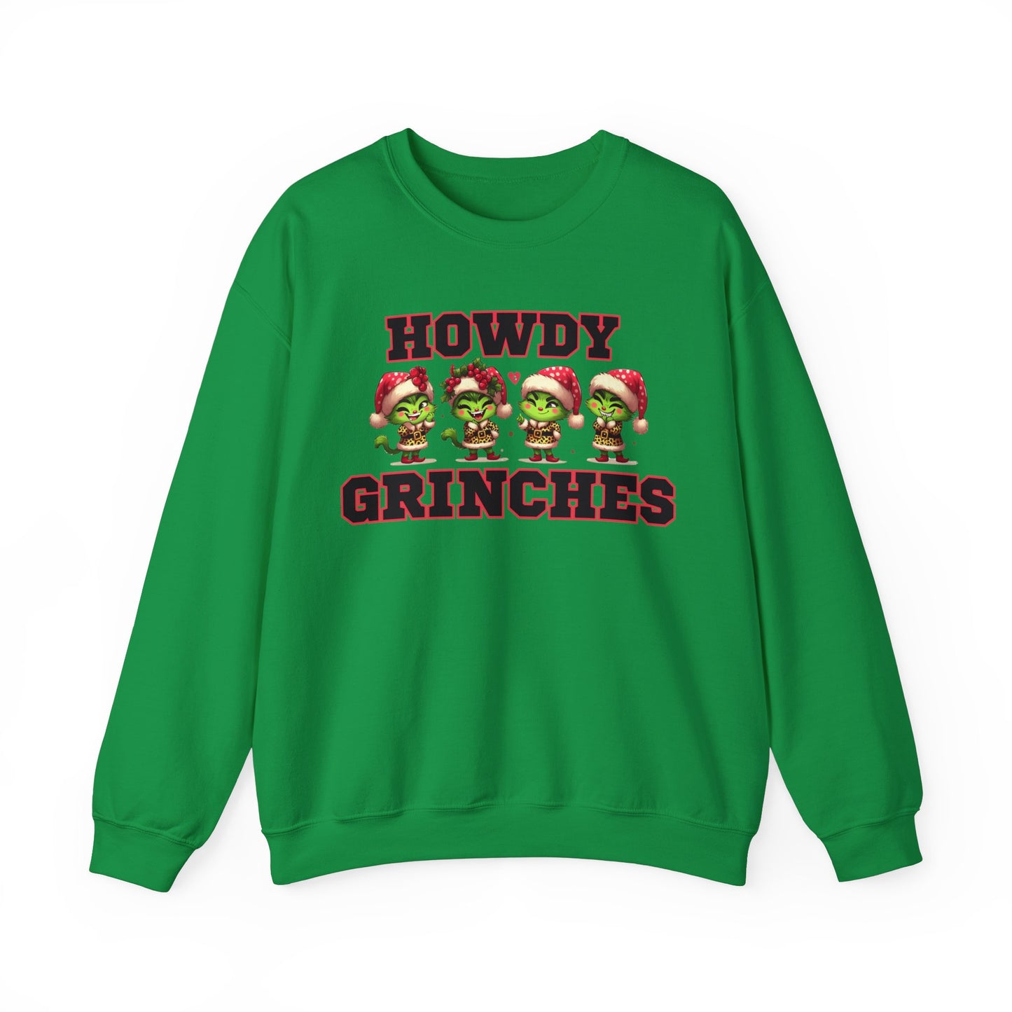 Christmas Vibes, Howdy Grinches Heavy Blend™ Crewneck Sweatshirt (Available In Other Colors)