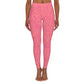 Silky Smooth Pink On Pink Love & Hearts, Women's Full-Length Leggings